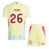 Dječji Nogometni Dres Španjolska Pedri 26 Gostujući Euro 2024 Dječji Nogometni Dres Španjolska Pedri 26 Gostujući Euro 2024